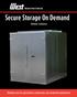 Secure Storage On Demand