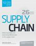 SUPPLY CHAIN 26ADVICE. Reducing costs and improving efficiencies in the supply chain NOTES FROM THE FIELD PIECES