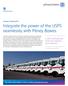 Integrate the power of the USPS seamlessly with Pitney Bowes.