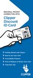 Clipper Discount ID Card