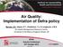Air Quality: Implementation of Defra policy