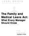 The Family and Medical Leave Act: