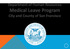 Department of Human Resources Medical Leave Program City and County of San Francisco