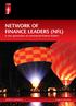 NETWORK OF FINANCE LEADERS (NFL) A new generation of commercial finance leaders
