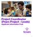 Project Coordinator (Pears Project - Leeds) Applicant Information Pack