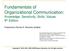 Fundamentals of Organizational Communication: Knowledge, Sensitivity, Skills, Values 9 th Edition