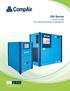 Truly innovative oil-free compressed air technologies. DH Series. 15 kw 110 kw Oil-Less Rotary Screw Compressors
