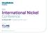 5th. International Nickel. Conference April, 2017 I DoubleTree by Hilton, Lisbon. Bronze sponsor. metalbulletin.