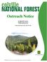 Outreach Notice. GS /09, Forester Republic Ranger District Colville National Forest. Outreach Response Date: July 29, 2016