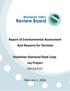 Report of Environmental Assessment And Reasons for Decision. Dominion Diamond Ekati Corp. Jay Project EA