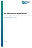 Final Water Resources Management Plan. Non-Technical Summary