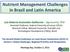 Nutrient Management Challenges in Brazil and Latin America