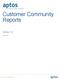 Customer Community Reports
