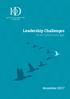 Leadership Challenges in an uncertain age