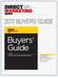 Buyers Guide The resource for direct and digital marketers