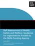 Self Assessment of Health, Safety and Welfare: Guidance for organisations funded by the Skills Funding Agency