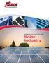 Material Solutions for the. Solar Industry