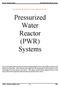 Pressurized Water Reactor Systems