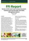 FFI Report. Review of GFSI Food Fraud Technical Document: Tackling Food Fraud through Food Safety Management Systems May 16, 2018 SUMMARY CONCLUSION