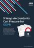 9 Ways Accountants Can Prepare for GDPR