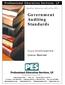 Government Auditing Standards. Course #5145I/QAS5145I Course Material