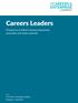 Careers Leaders. Prospectus to deliver training programmes and online self-study materials