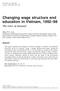 Changing wage structure and education in Vietnam,