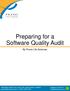 Preparing for a Software Quality Audit