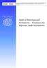 Audit of International Institutions Guidance for Supreme Audit Institutions