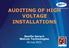 AUDITING OF HIGH VOLTAGE INSTALLATIONS