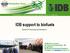 IDB support to biofuels