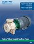 Fybroc Close Coupled Sealless Pumps FYBROC SERIES 2530 ASME/ANSI SPECIFICATION B73.1 DIMENSIONS FYBROC SERIES 2630 SELF-PRIMING