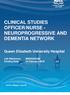 CLINICAL STUDIES OFFICER/NURSE - NEUROPROGRESSIVE AND DEMENTIA NETWORK. Queen Elizabeth University Hospital