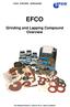 EFCO. Grinding and Lapping Compound Overview THE PREMIUM-PRODUCTS MADE BY EFCO MADE IN GERMANY
