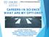CAREERS IN SCIENCE WHAT ARE MY OPTIONS?