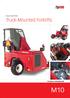 Hiab Moffett Truck-Mounted Forklifts TECHNICAL INFORMATION M10