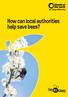 How can local authorities help save bees?