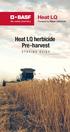 Heat LQ herbicide Pre-harvest STAGING GUIDE