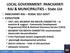 LOCAL GOVERNMENT: PANCHAYATI RAJ & MUNICIPALITIES State List