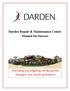 Darden Repair & Maintenance Center Manual for Success