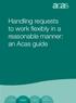Handling requests to work flexibly in a reasonable manner: an Acas guide