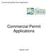 Commercial Building Permit Applications. Commercial Permit Applications
