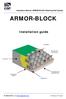 ARMOR-BLOCK. Installation guide. Installation Manual: ARMOR-BLOCK Retaining Wall System. Cap Block. Exposed void for planting.