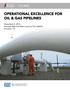 OPERATIONAL EXCELLENCE FOR OIL & GAS PIPELINES
