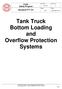 Tank Truck Bottom Loading and Overflow Protection Systems