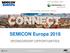 13-16 November, 2018, Munich, Germany. SEMICON Europa 2018 SPONSORSHIP OPPORTUNITIES.