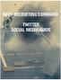 NAVY RECRUITING COMMAND TWITTER SOCIAL MEDIA GUIDE
