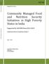 Community Managed Food and Nutrition Security Initiatives in High Poverty States in India