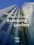 How to. Think About. Assessing Leaders