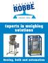Experts in weighing solutions